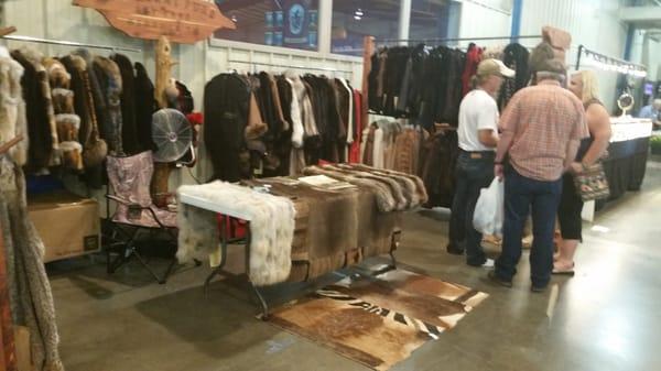 Holloway Furs' booth at the Celebration in Shelbyville, TN.