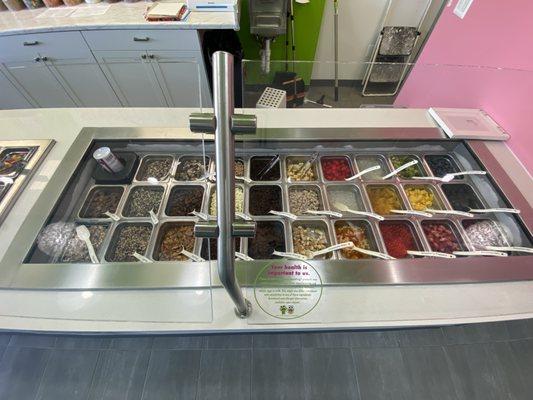 Refrigerated toppings