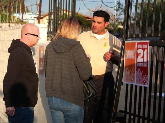 Real Protection handling an event at Eagle Rock Brewing company