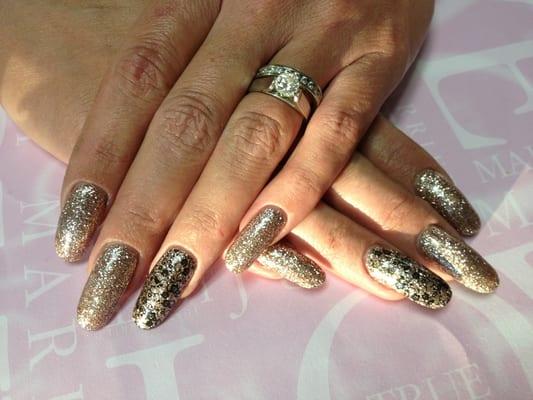 Nude bling! Pink champagne....