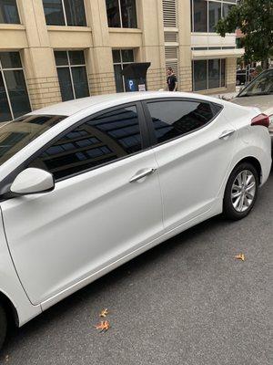 My car 20% tinted