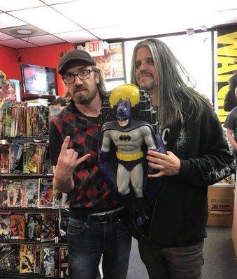 Adam Jones, one of the greatest guitarists of all time (Tool) did some shopping at Comics & More today! How cool!