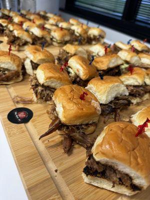 Bitter pork sandwiches for catering