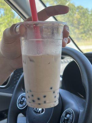 Toffee Coffee Boba Tea w/ Chocolate Boba