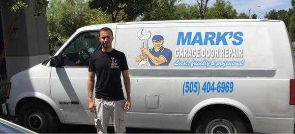 Your trusted garage door repair man in Rio Rancho. Yay Mark!