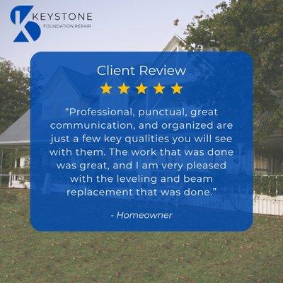 Positive Client Review