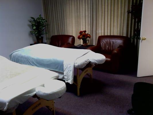 The couples room at Massage Place.