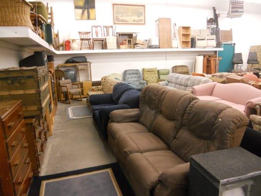 Huge selection of Furniture including couches, recliners, dresser and mattresses!