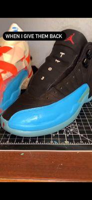 Jordan 12s gamma blue restoration!