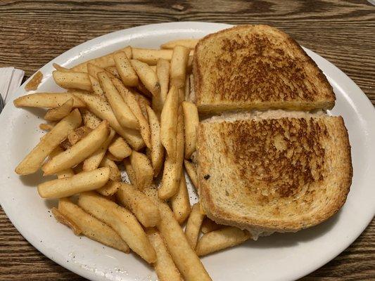 Tuna Melt Sandwich and fries!!!