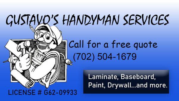 GUSTAVO'S HANDYMAN SERVICES