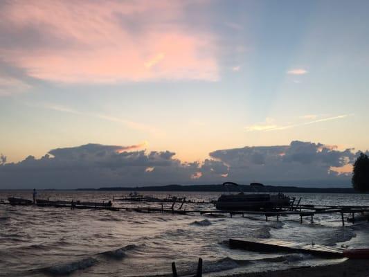 Beautiful sunsets over Big Manistique Lake