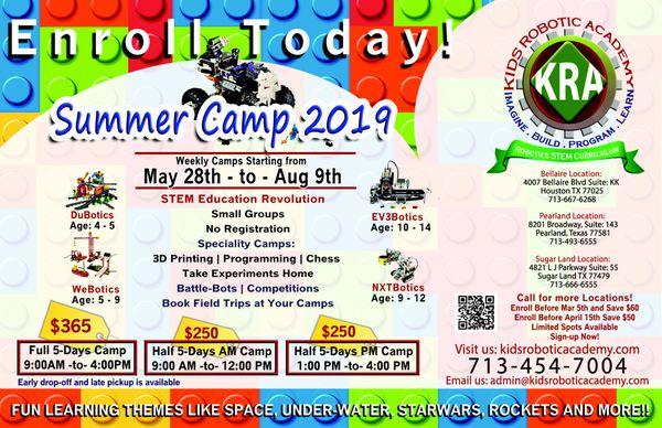 Summer Camps 2019