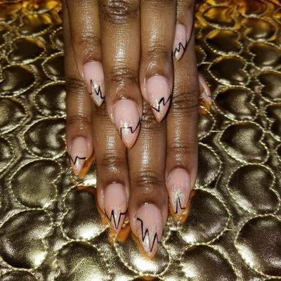 Beautiful Nailart. Natural nail extension