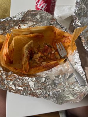 This is by the far the saddest tamal I've had! So dry, stale, & icky! Disgusting & so upsetting!