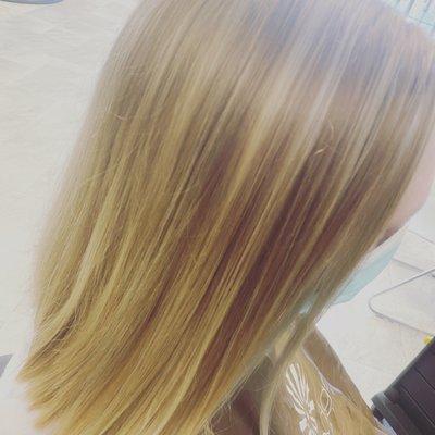 Blonde highlights