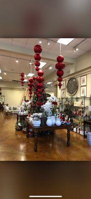 Beautiful home decor for your home!  Christmas decorating has started in the store.