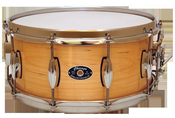 A gorgeous Maple/Poplar drum hand-crafted by Chicago Drum