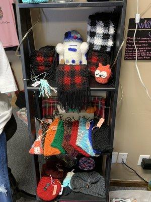 Crocheted items in the store!