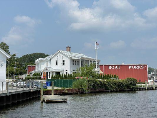 Essex CT. Connecticut River Museum dock view.