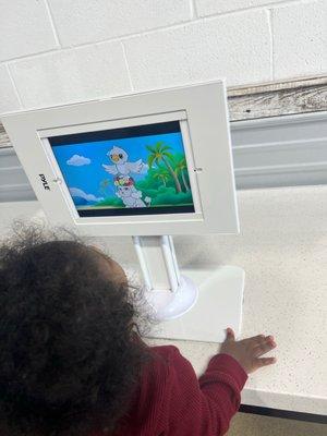 iPad with kid games