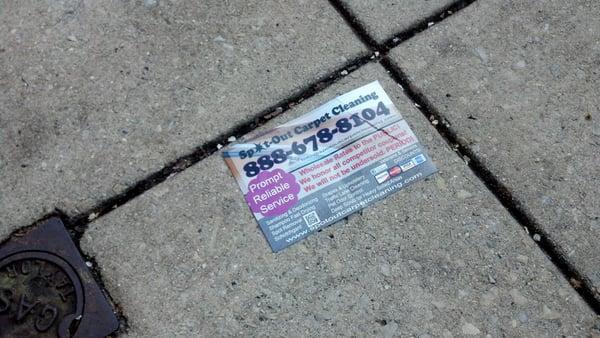 TRASHING OUR STREETS TO CLEAN YOUR CARPETS!  http://spotoutcarpetcleaning.com