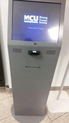 Ticket Kiosk that gives you your appointment.