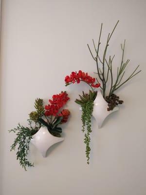 Wall vases with design help from Phil!