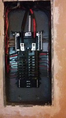 Electrical panel change out. After