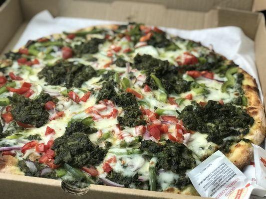 Indian Vegetarian Specialty Pizza