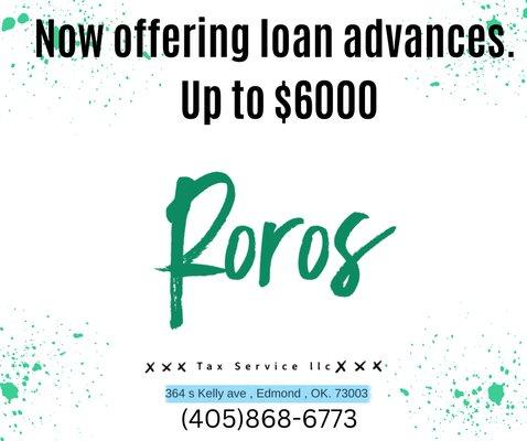 Advance loans starting Jan 15th