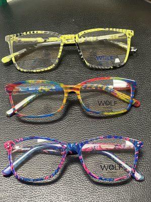 wolf eyewear funky colors