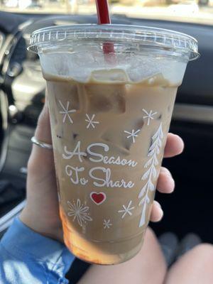 Iced Turtle Latte