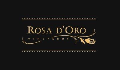 Revised version of Rosa d'Oro Vineyards logo.