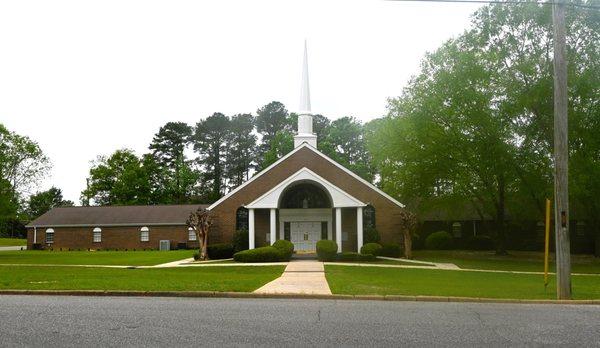 Another photo of front of church