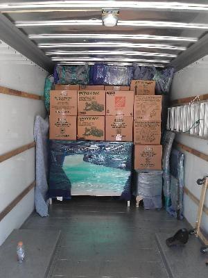 We will stack your rented truck to maximize space.