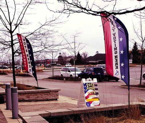 Voting early at the Kane County Government Building