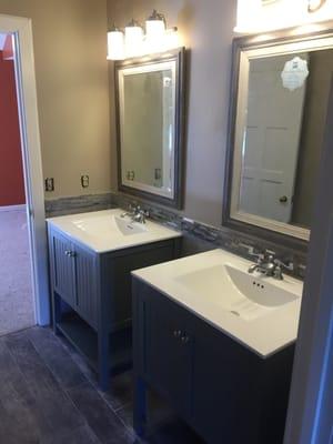 Completed Bathroom Remodel (residential)