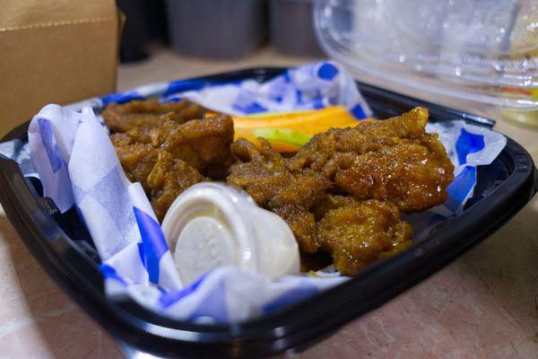 Chick'N Wings.  Delicious Seitan hot wings!