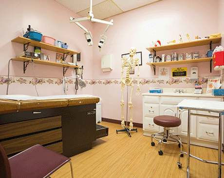 Patient room at Superior Medical Clinic