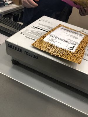 Package being shipped