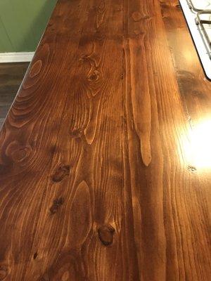 Wood countertop