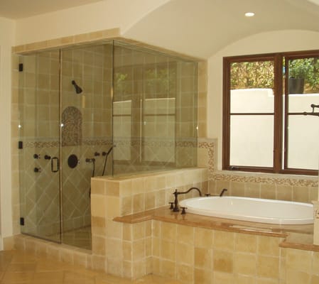 Streak free shower door cleaning is one of the many services we provide .