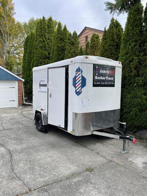 The truck in Jake's driveway