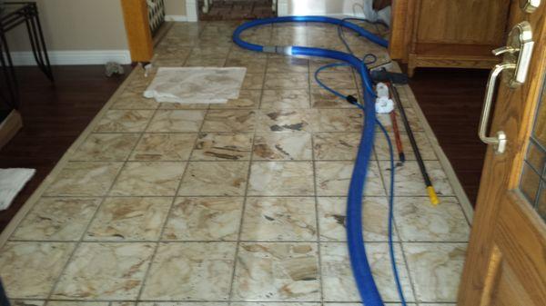 Marble Floor Restoration in Progress