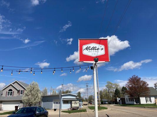 Look for the sign as you pass through LeRoy.