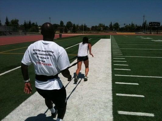 Monterey Trail Volley Ball team workout