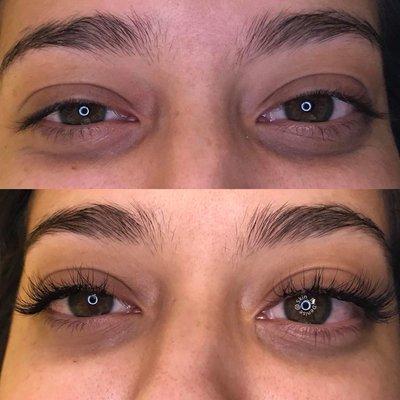 Before/After Classic Lash Extensions