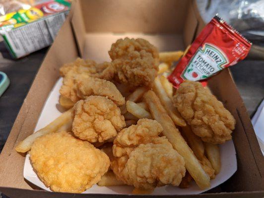 Chicken Nuggets and fries.