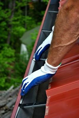 The Higher Ground Gutter Protection Plan works with metal or shingle roofs.